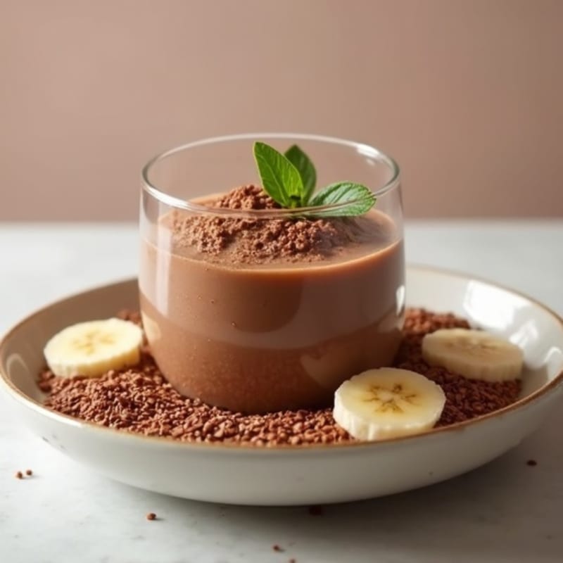 Silky Chocolate Protein Pudding with Chia Seeds