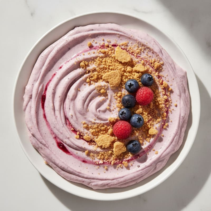 High-Protein Berry Cheesecake Smoothie with Greek Yogurt