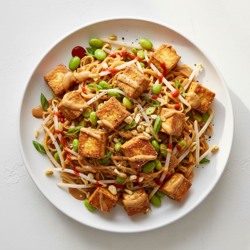 Tofu Pad Thai with Peanut Sauce