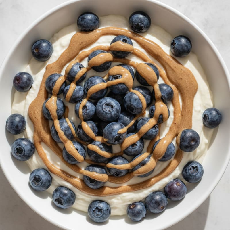 Silky Greek Yogurt Protein Pudding with Berries