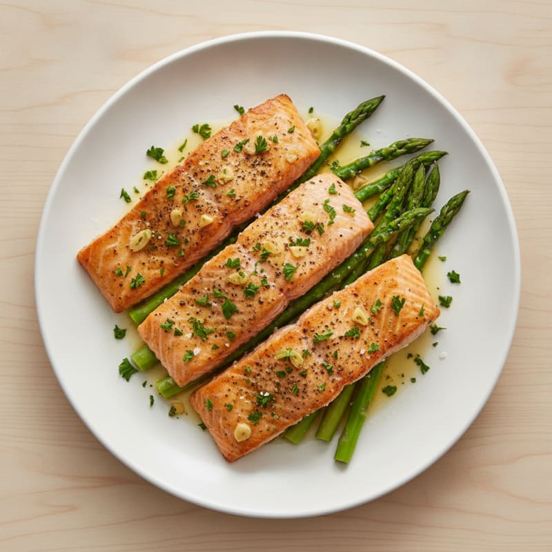 Garlic Herb Roasted Salmon