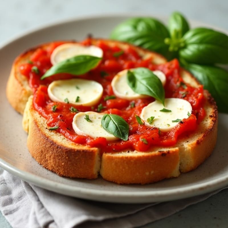 Crispy Ciabatta Pizza Toast