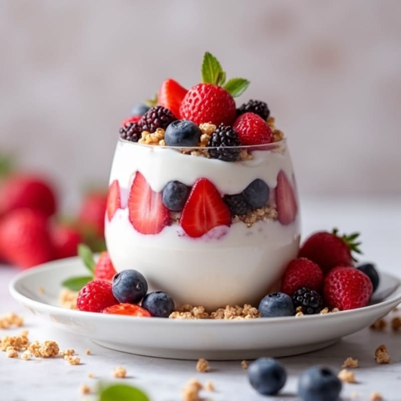 Creamy High-Protein Berry Yogurt Parfait