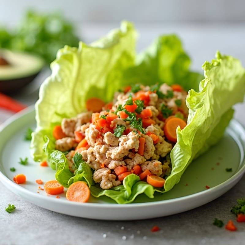 Spicy Sriracha Tuna Lettuce Wrap
