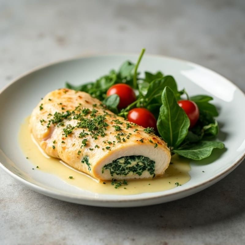 Creamy Spinach Artichoke Stuffed Chicken Breast
