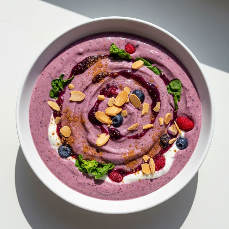 Berry-Almond Breakfast Smoothie