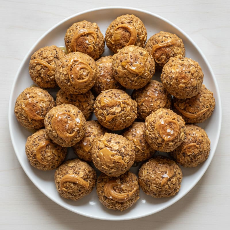Peanut Butter Oatmeal Protein Bites
