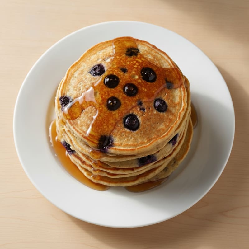 High-Protein Blueberry Power Pancakes