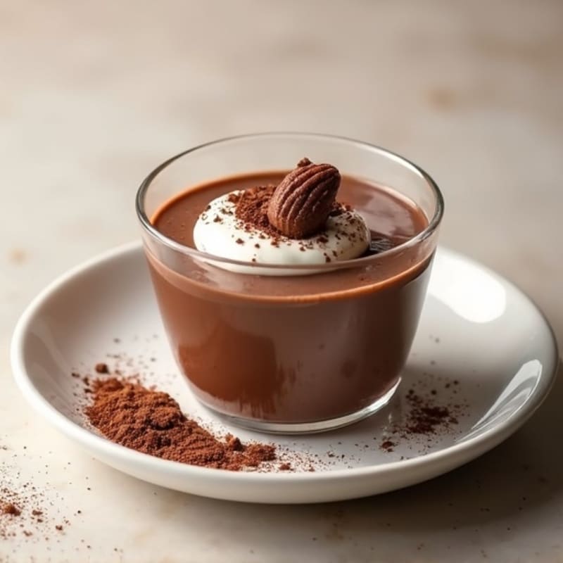 Silky Chocolate Protein Pudding with Greek Yogurt