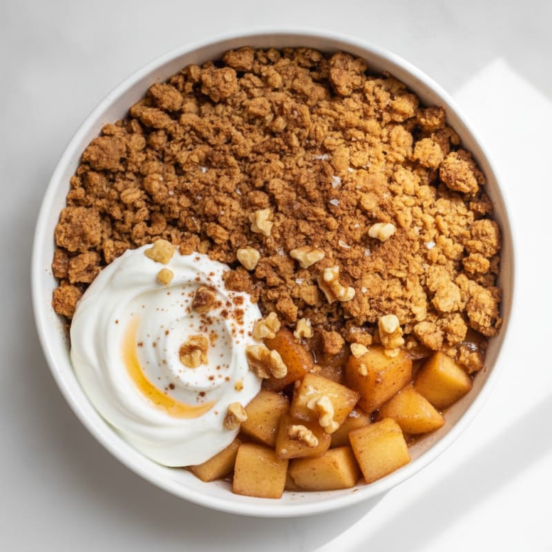Baked Apple Cinnamon Oat Crumble