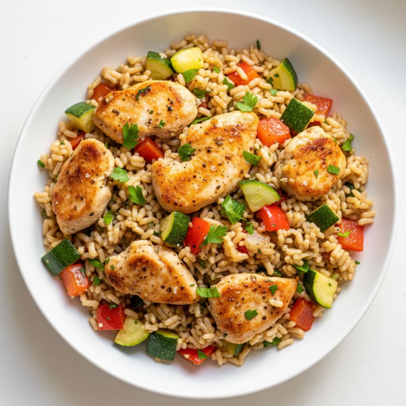 Savory Rice Medley with Garden Vegetables