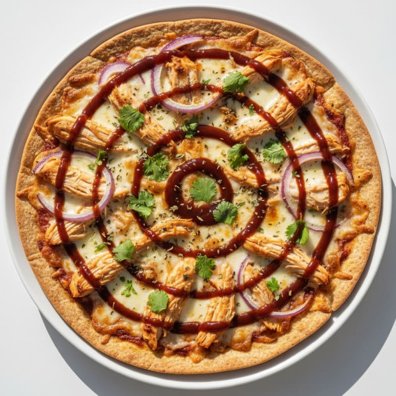 Crispy BBQ Chicken and Red Onion Pizza