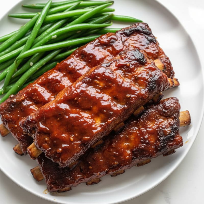 Smoky BBQ Glazed Baby Back Ribs