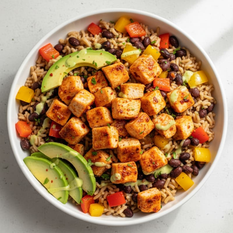 Zesty Chili-Lime Chicken Taco Bowls