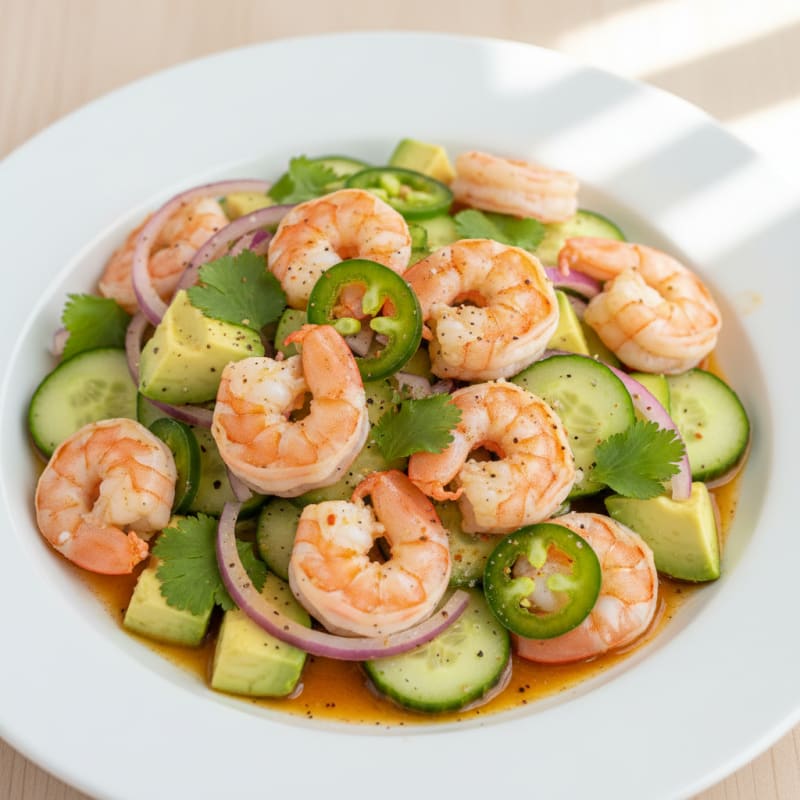 Zesty Chili-Lime Shrimp Ceviche with Avocado