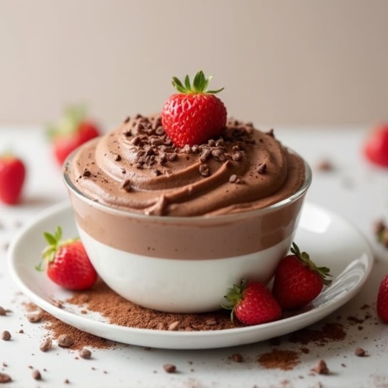 Chocolate Protein Mousse with Greek Yogurt