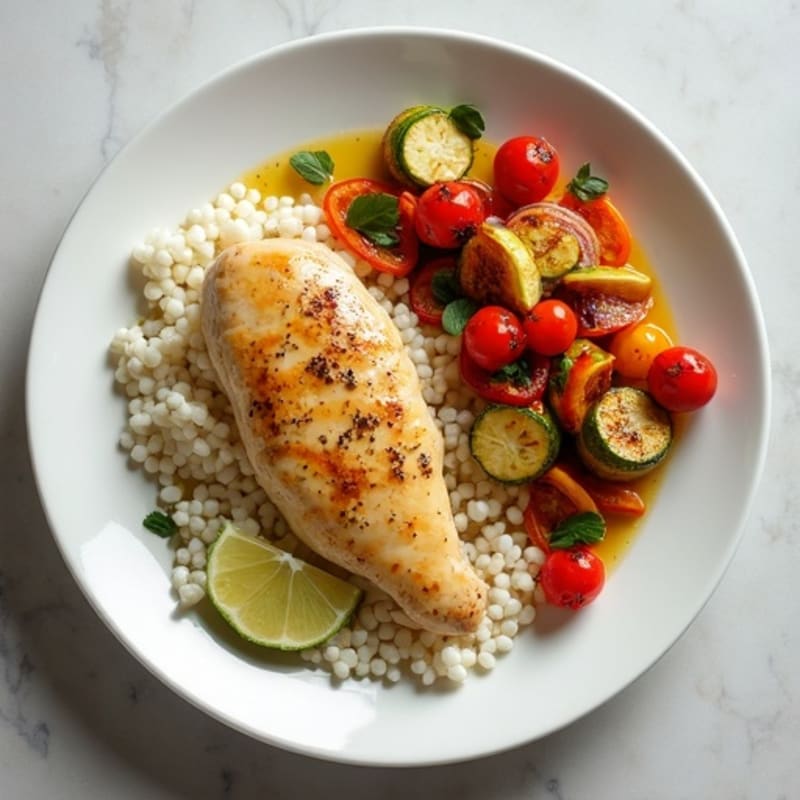 Creamy Coconut Lime Chicken with Roasted Vegetables
