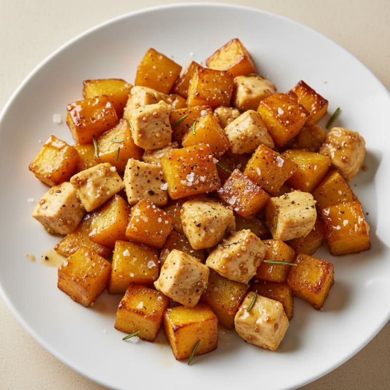Roasted Swede with Honey-Mustard Glaze