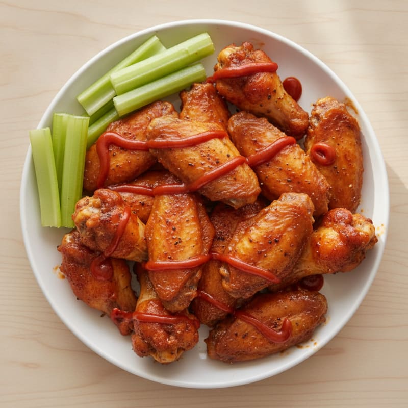 Spicy BBQ Baked Chicken Wings