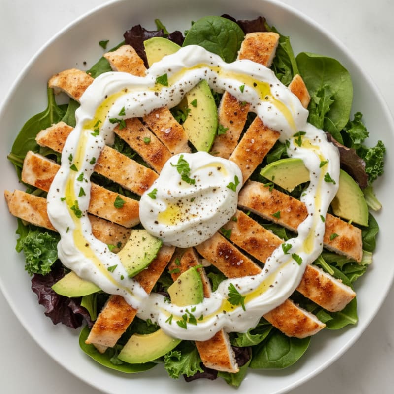 Chicken and Avocado Greek Yogurt Bowl
