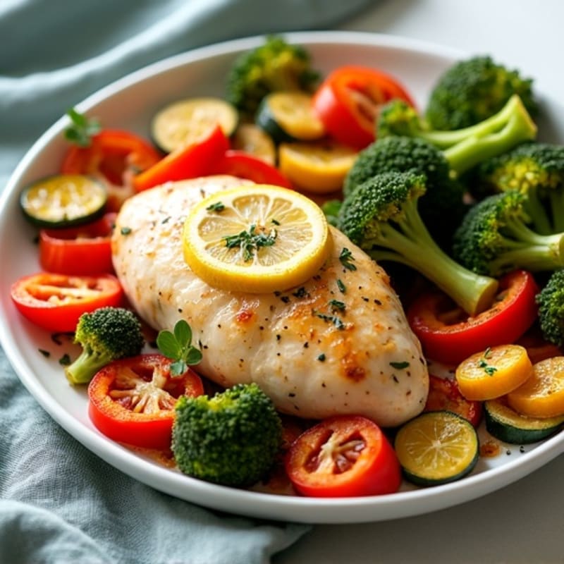 Sheet Pan Lemon Herb Chicken and Roasted Vegetables