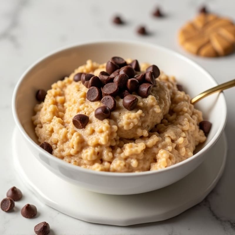 Creamy High-Protein Cookie Dough Oatmeal
