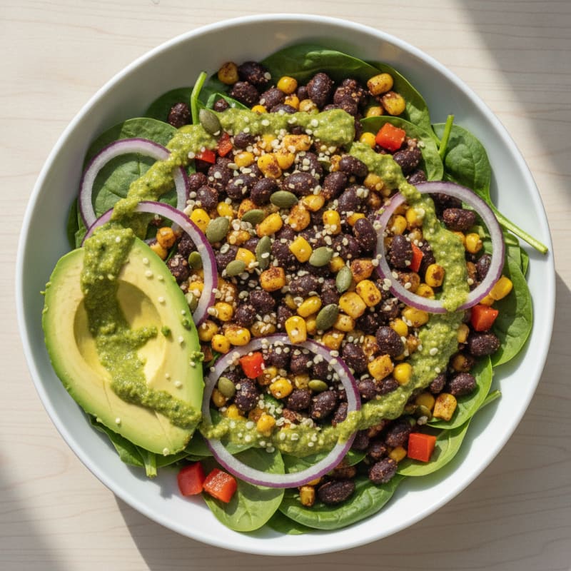 Black Bean and Corn Burrito Bowl