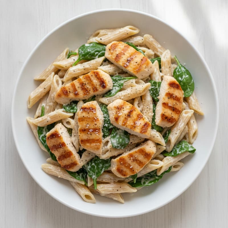 Garlic Parmesan Chicken Alfredo Pasta