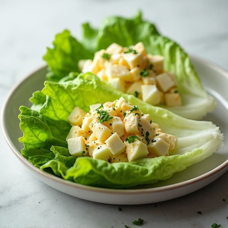 Fresh Herb-Loaded Egg Salad Lettuce Wrap