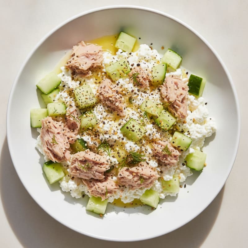 Tuna Cottage Cheese Power Bowl