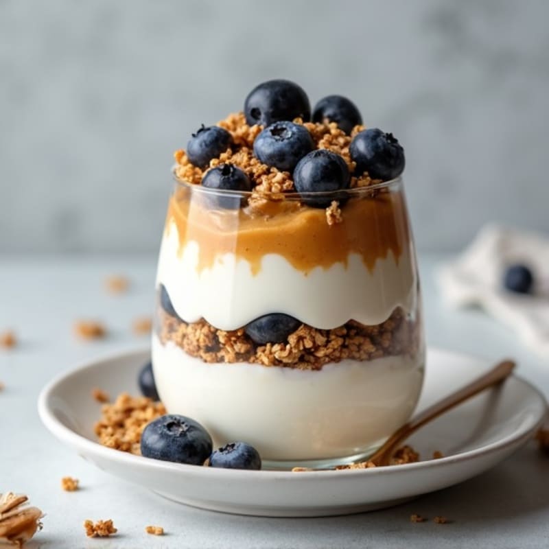 Creamy Greek Yogurt Protein Parfait with Almond Butter