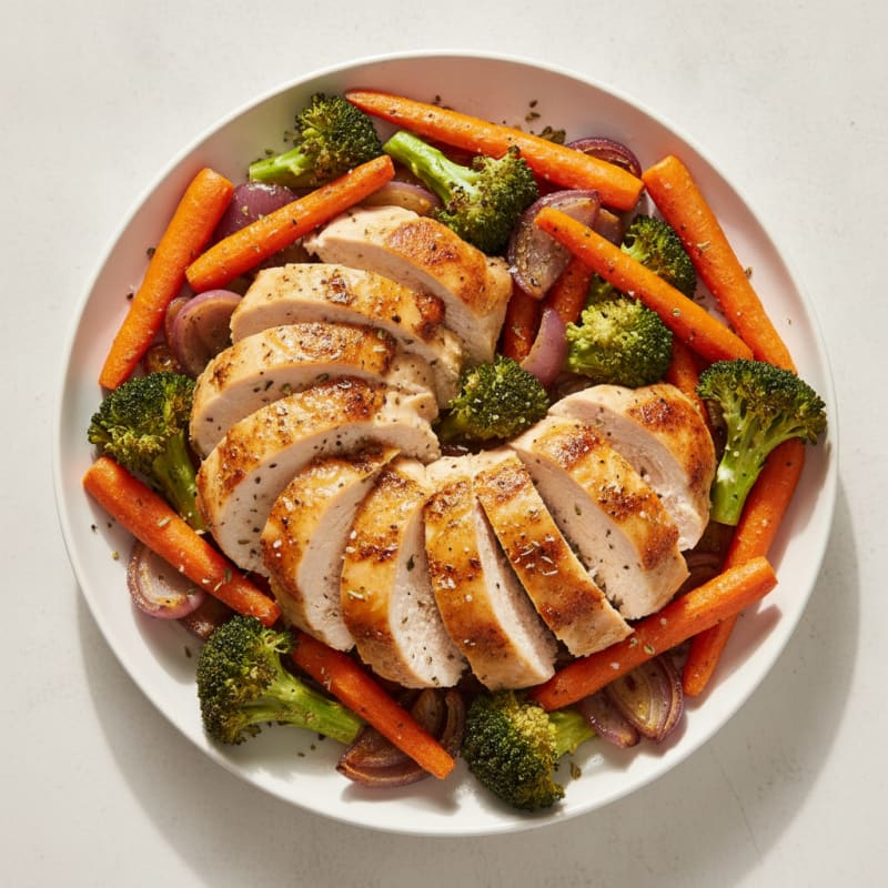 Herb-Roasted Chicken with Roasted Vegetables