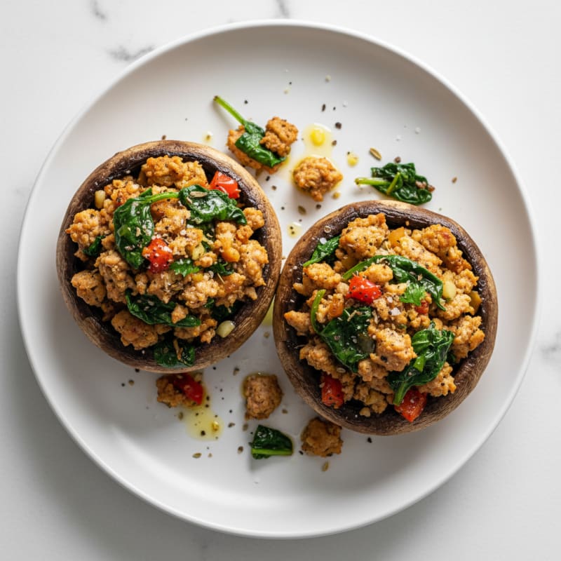 Zesty Herb-Stuffed Portobello Mushrooms