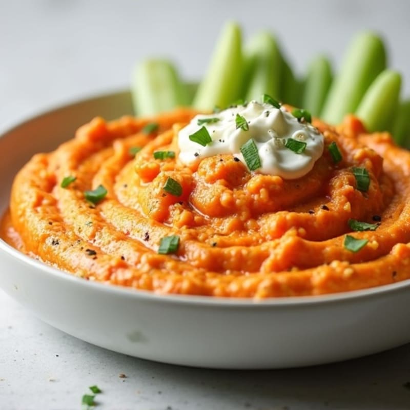 Creamy Greek Yogurt Buffalo Chicken Dip