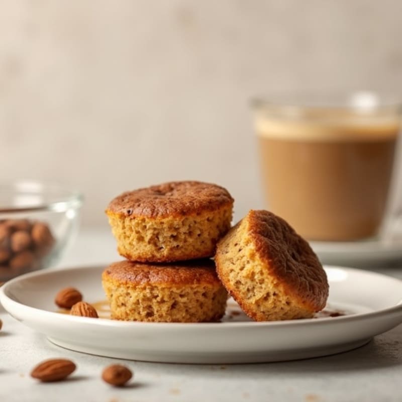 Protein-Packed Almond-Coffee Mini Cakes