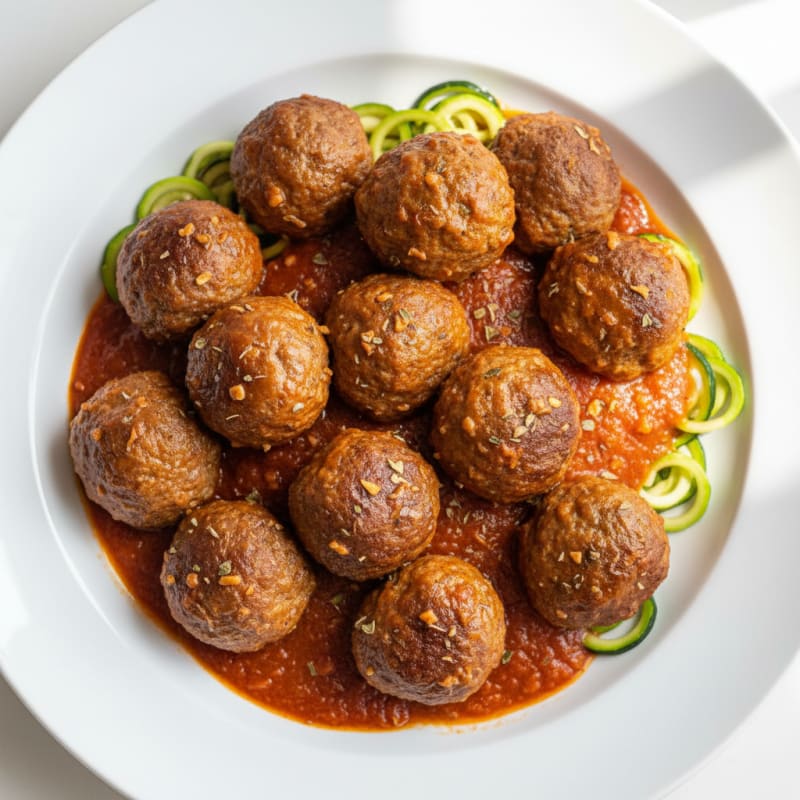 Classic Beef Meatballs with Marinara