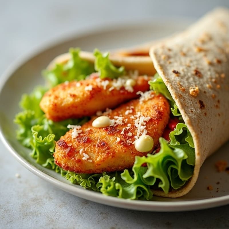 Crispy Chicken Caesar Wrap