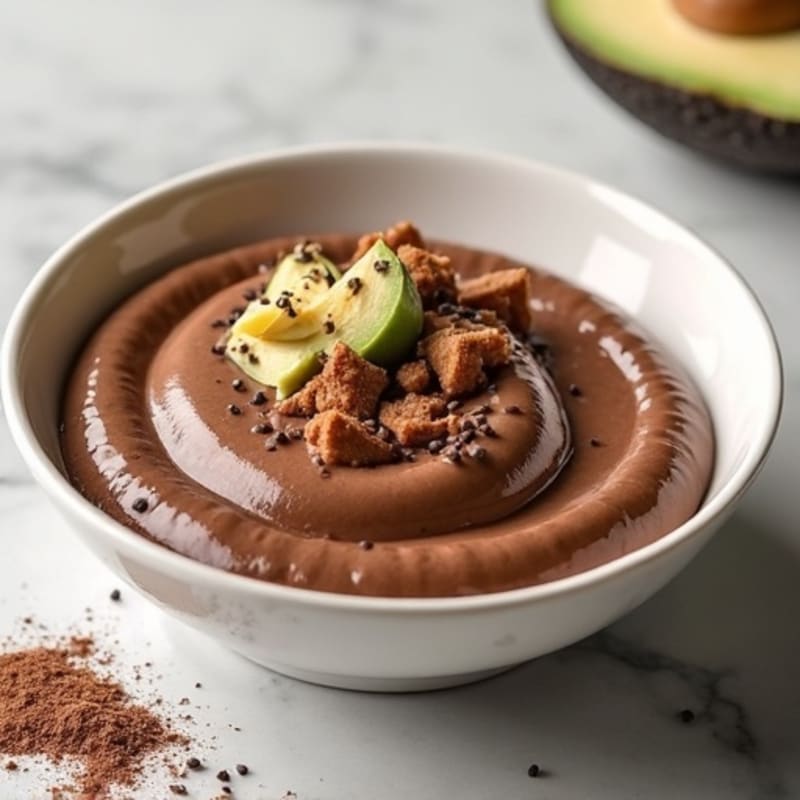 Silky Chocolate Protein Pudding with Chia Seeds