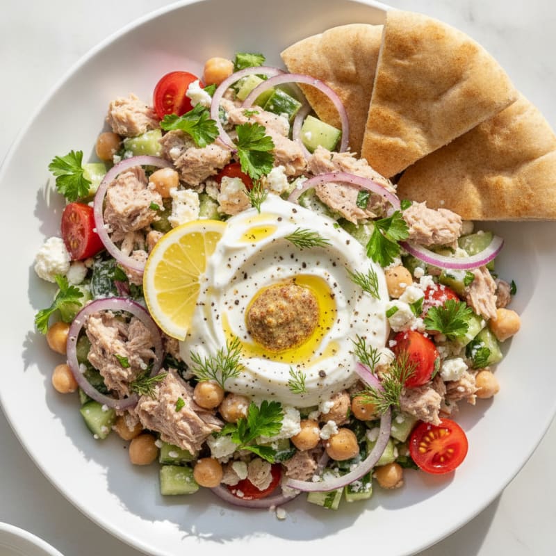 Mediterranean Tuna Salad with Fresh Herbs