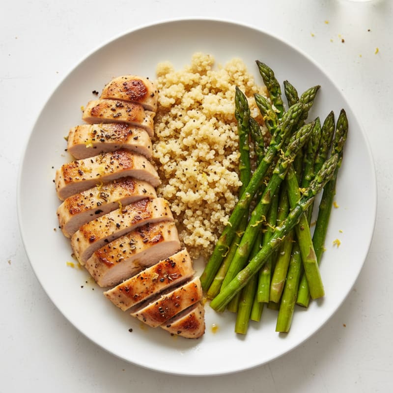 Lemon Herb Chicken with Roasted Asparagus