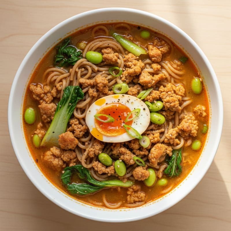 Sriracha Pork Ramen Soup