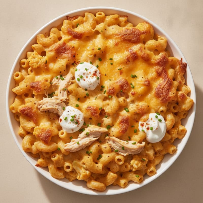 High-Protein Baked Macaroni and Cheese Casserole