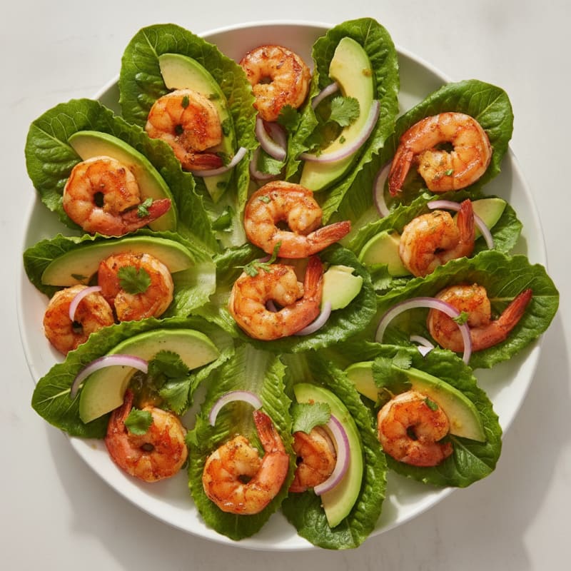 Chili-Lime Shrimp Lettuce Wraps