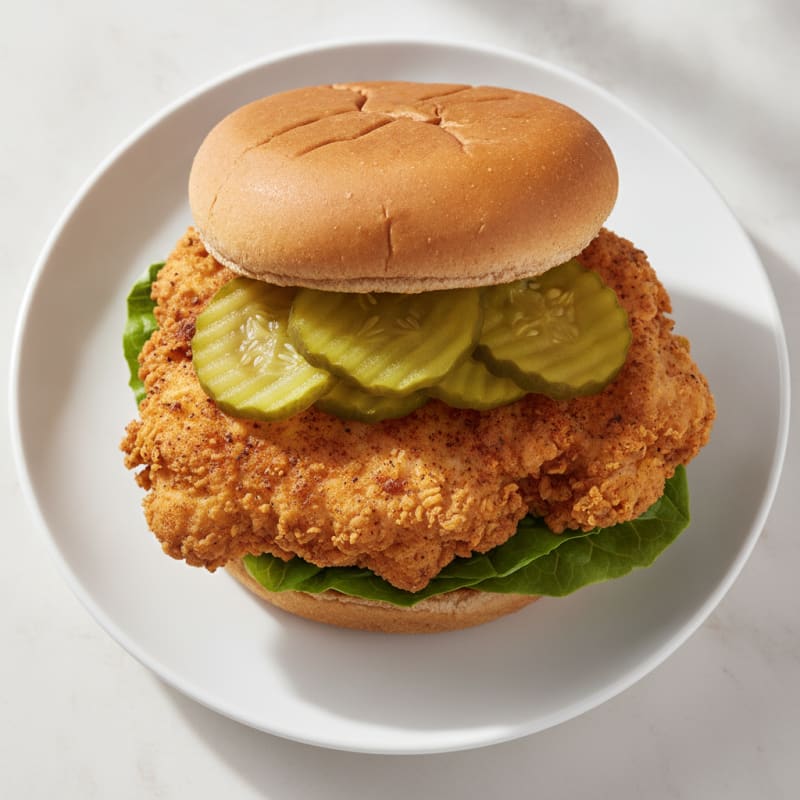 Buttermilk Fried Chicken Sandwich with Pickles