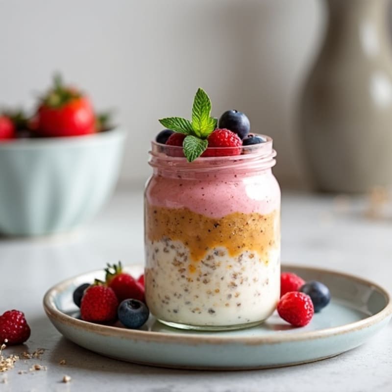 Creamy High Protein Overnight Oats