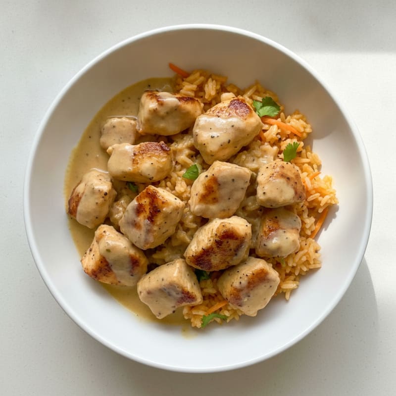 Coconut Chicken and Carrot Rice