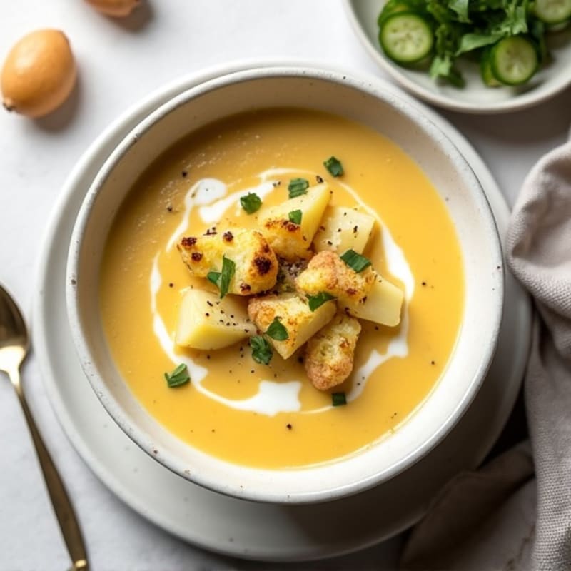 Creamy Roasted Cauliflower Potato Soup