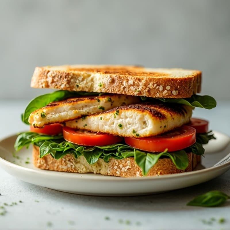 Grilled Chicken Pesto Sandwich