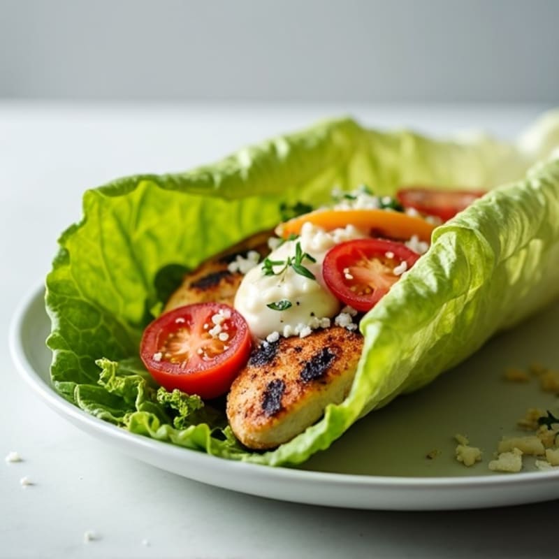 Grilled Chicken Caesar Lettuce Wrap