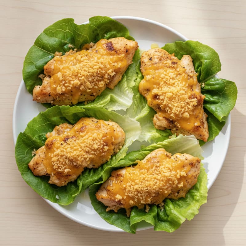 Savory Chicken and Cheddar Lettuce Wraps